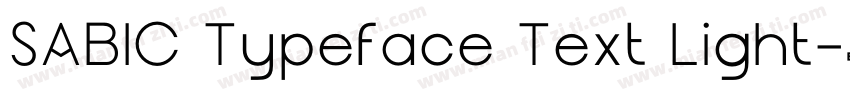 SABIC Typeface Text Light字体转换